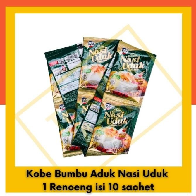

] Kobe Bumbu Aduk Nasi Uduk 1 Renceng isi 10 sachet