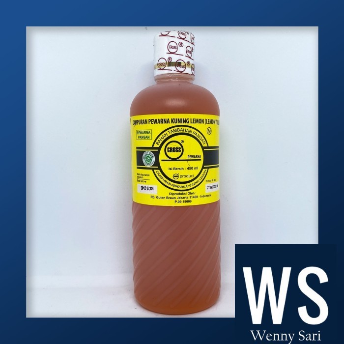 

Terbaru Pewarna Lemon Yellow/Kuning Lemon Cross Food Coloring Oil Based 450 Ml Promo Terlaris