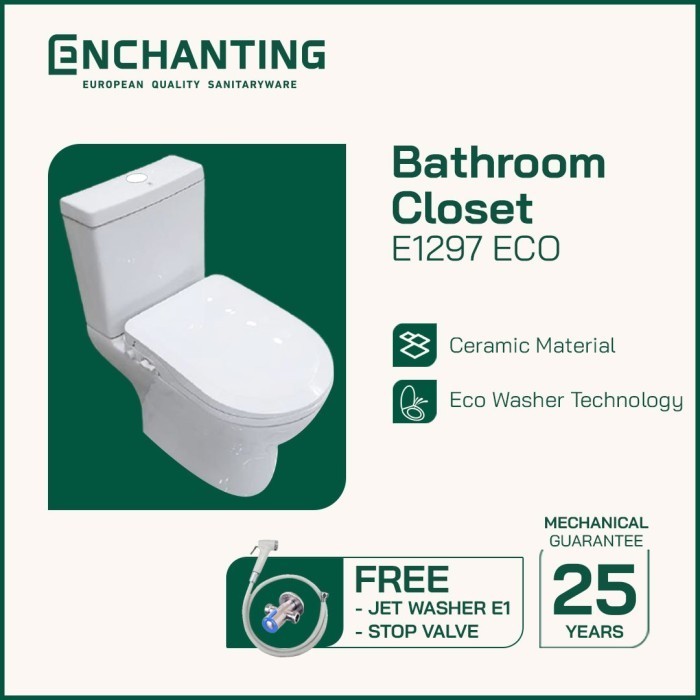 Toilet / Kloset Duduk Europe Enchanting E1297Eco Original Dan Terpercaya