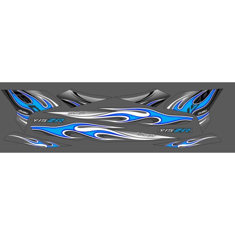 STRIPING TRANSPARAN DESIGEN  MX KING 150 FIRE API