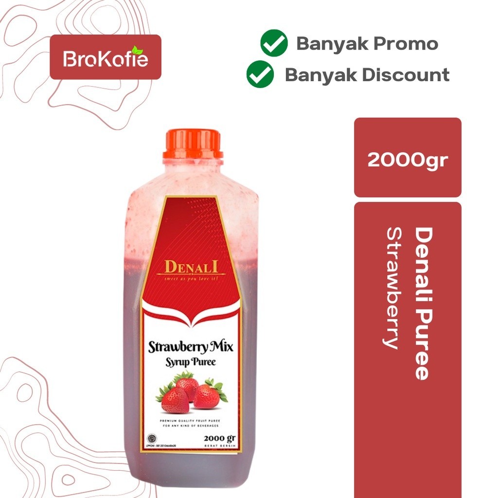 

DENALI PUREE/FRUIT JAM/FRUIT PULP/SARI BUAH STRAWBERRY,
