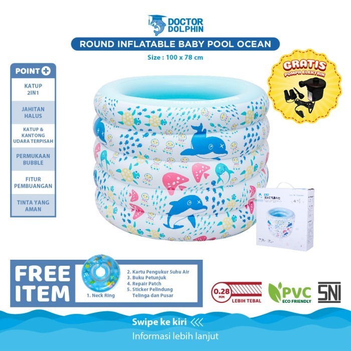 Kolam Renang Bayi Doctor Dolphin / Kolam Spa Bayi / Kolam Renang Anak