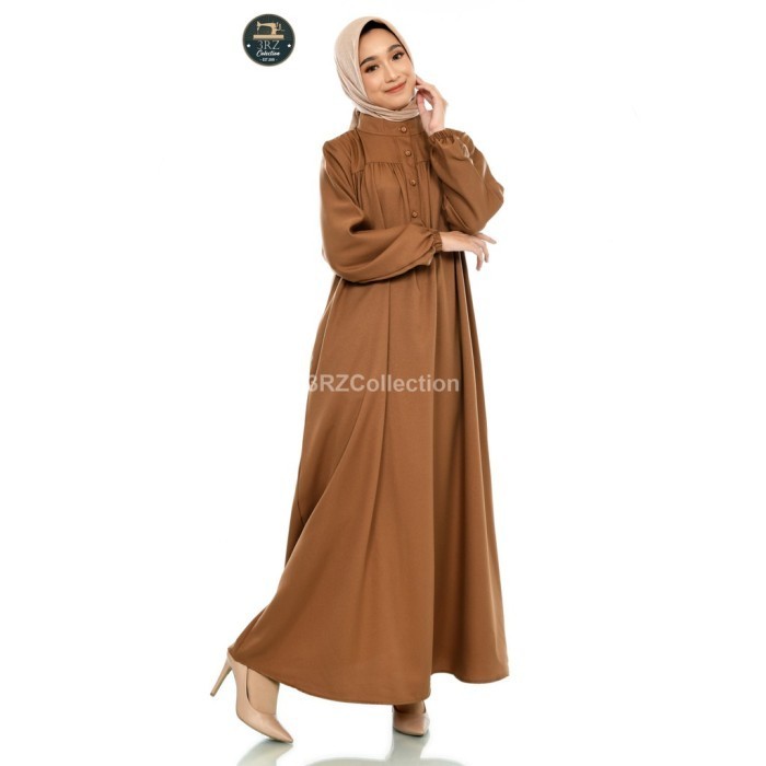BARANG TERLARIS BAJU DINAS GAMIS KHAKI TUA PNS PEMDA SIZE JUMBO GAMIS PDH PNS SERAGAM READYY