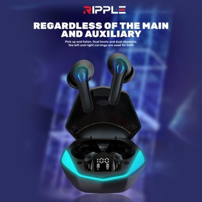 Ripple Rippods Elite Js18 Tws Headset Bluetooth 5.3 Original Murah Berkualitas