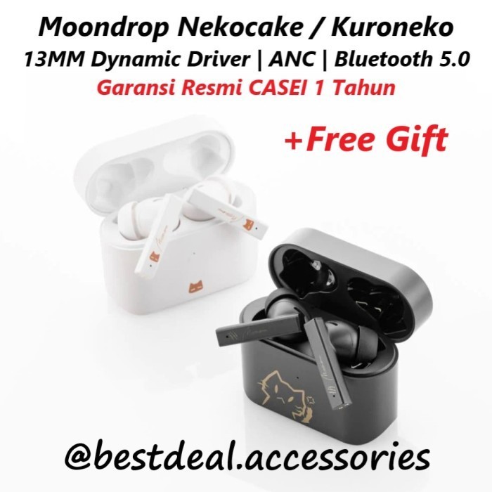 Moondrop Kuroneko Nekocake Active Noise Cancelling ANC TWS Earphone