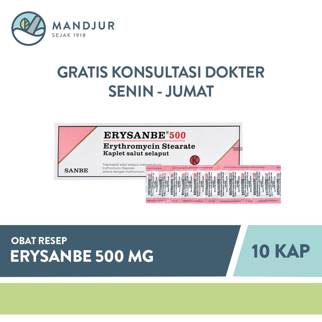 Erysanbe 500 mg 10 Kaplet