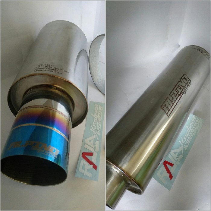 Muffler Alpino F03 baby kering + Resonator Alpino manual