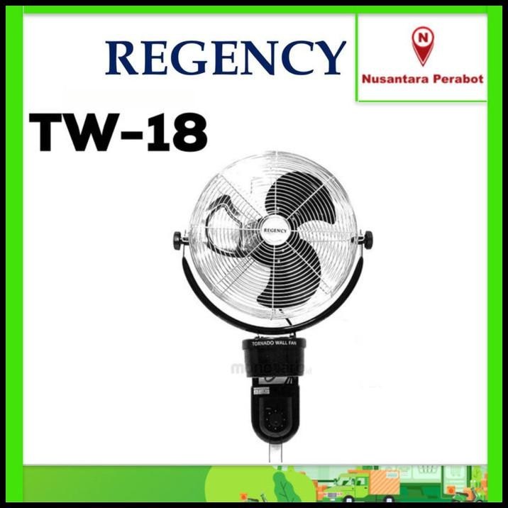 Regency Tw-18 Wall Fan / Kipas Angin Dinding Besi 18 Inci (Tornado)