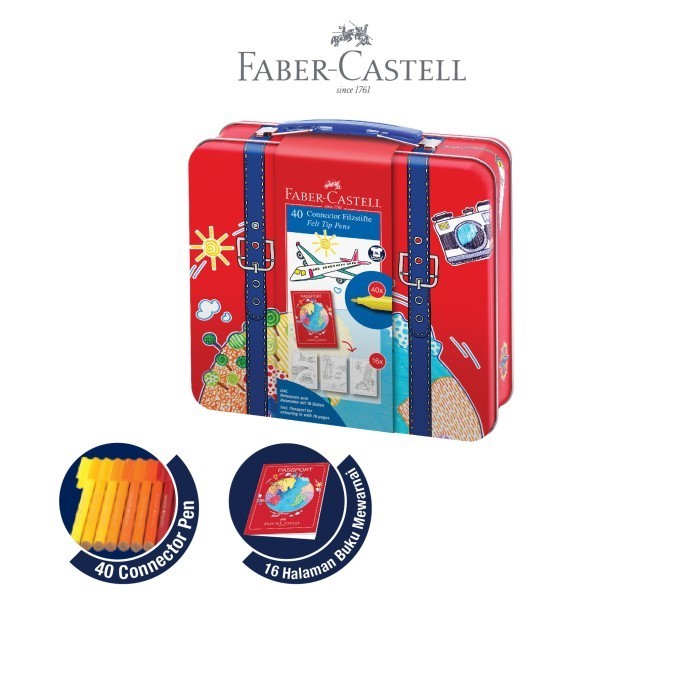 

Ready Faber Castell Connector Pen 40 Traveler Tin