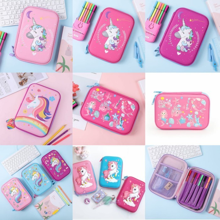 

Ready Pencil case smiggle unicorn