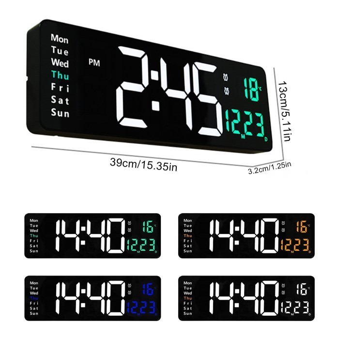 Jd-6629 Jam Dinding Digital Smart Alarm Led Digital Clock Modern