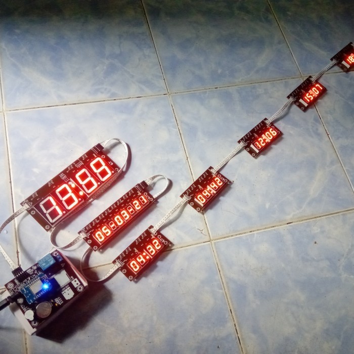 Modul Controller Jam Iqomah Waktu Shalat Seven 7 Segment Kecil