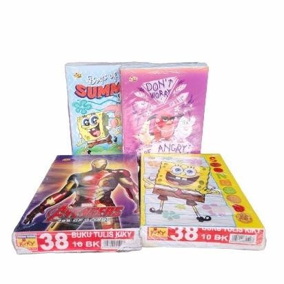 

Buku Tulis Kiky 38 Lembar 1 Pak Isi 10 Buku