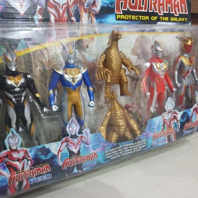 Mainan Ultraman Dx Geed Orb Ginga 4 Pcs Figur Robot Ultraman Anotteme
