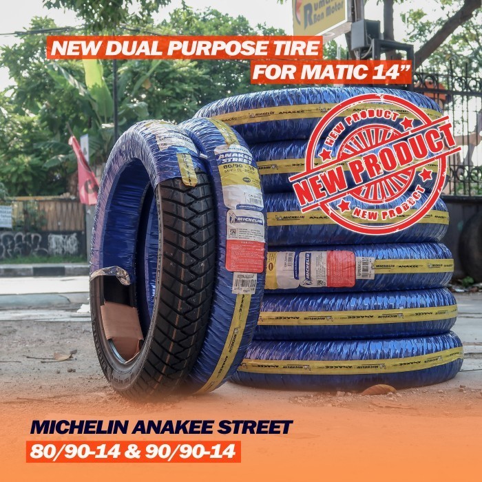 Michelin Anakee Street 80/90-14 90/90-14 110/80 Ban X-Ride Beat Street
