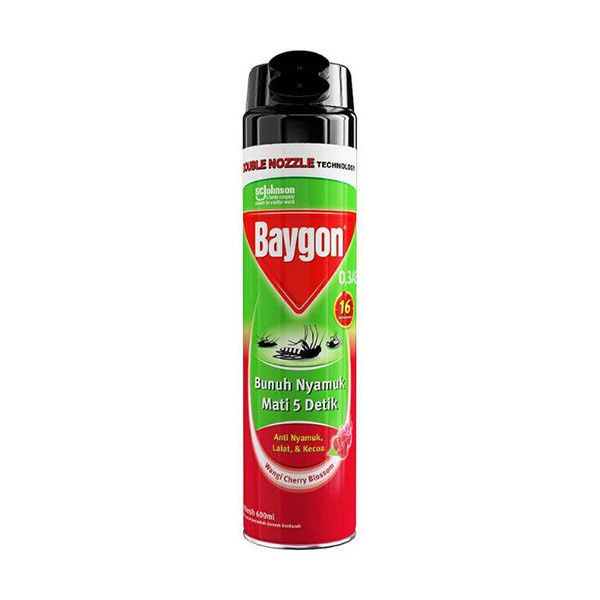 Promo Harga Baygon Insektisida Spray Cherry Blossom 600 ml - Shopee