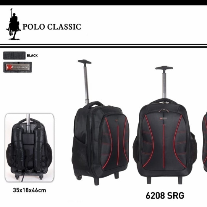 Koper Ransel Trolley Polo Classic Ada Roda Dan Tempat Laptop