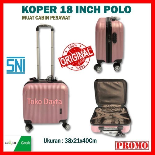 Koper 18 Inc Polo Cabin Koper Kabin Pesawat Koper Baju Travel Original