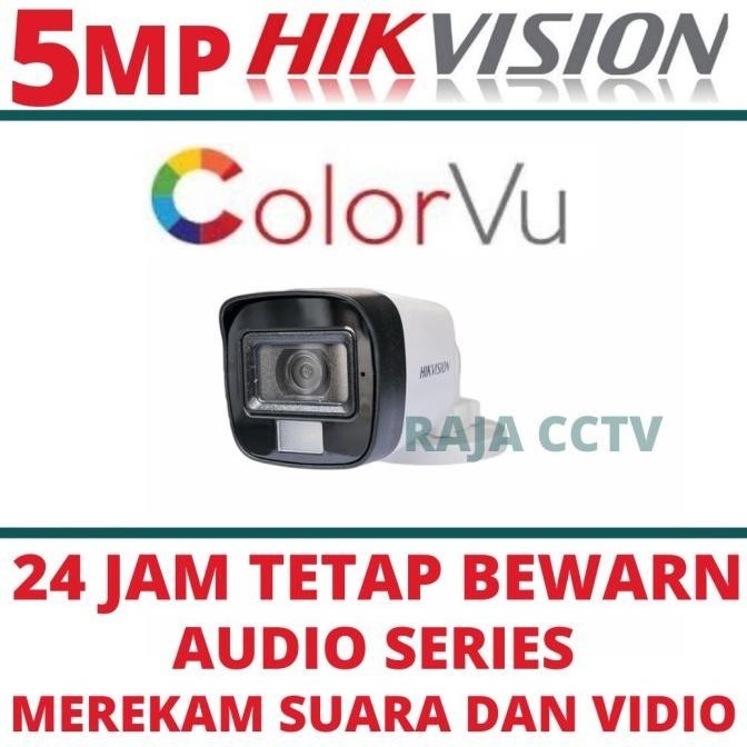 Camera Cctv Hikvision 5Mp Colorvu Indoor Outdoor Kamera Colorvu Cctv