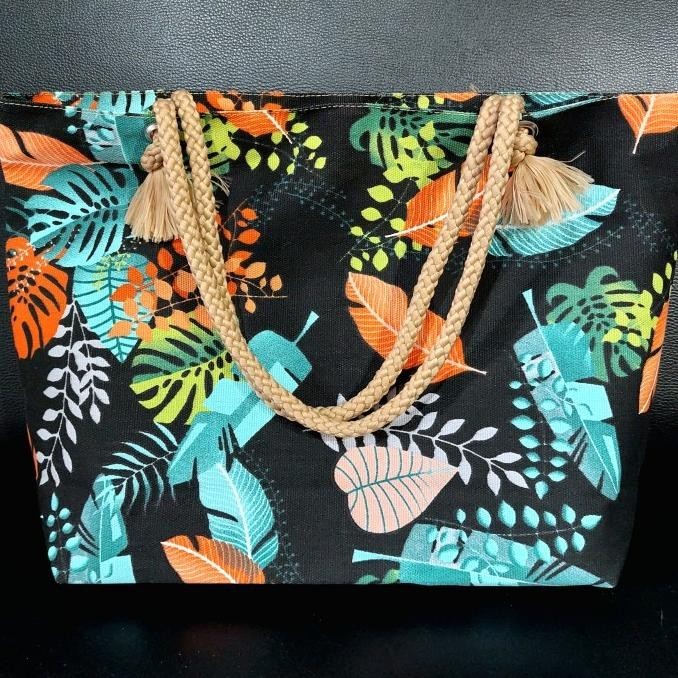 Tote Bag Kanvas Tali Sumbu Tote Bag Kekinian Tas Wanita Serba Guna