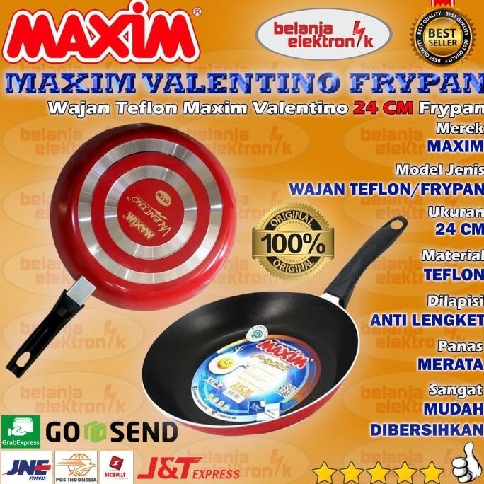 Maxim Valentino Fry Pan Wajan Teflon 24 Cm