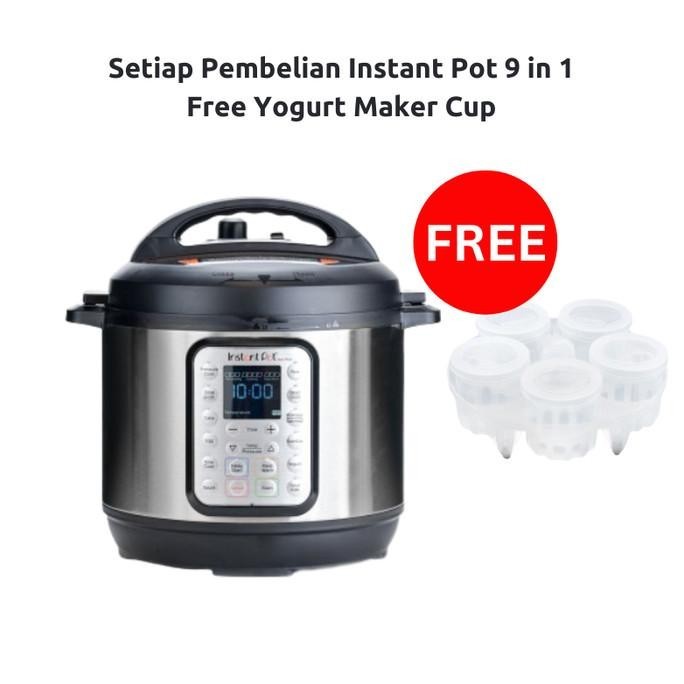 Instant Pot Duo Plus 9-In-1 Smart Multi Cooker Alat Masak Serbaguna Original