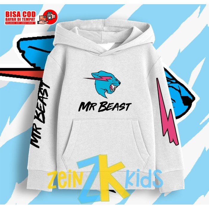 Jaket Hoodie Anak Mrbeast Mr Beast / Sweater Mrbeast Anak