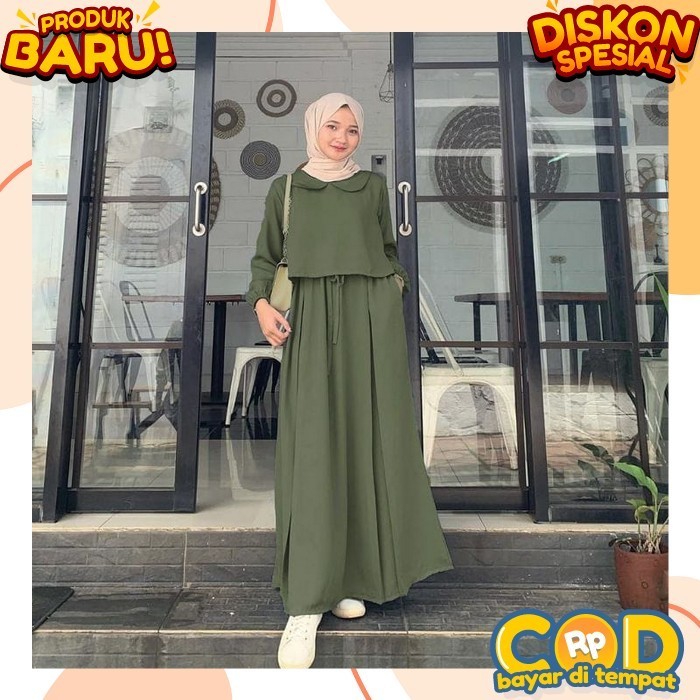 Gamis Wanita Terbaru2024 Viral Games Dewasa 2024 Pakaian Syari Pengajian Longdress Perempuan Games20