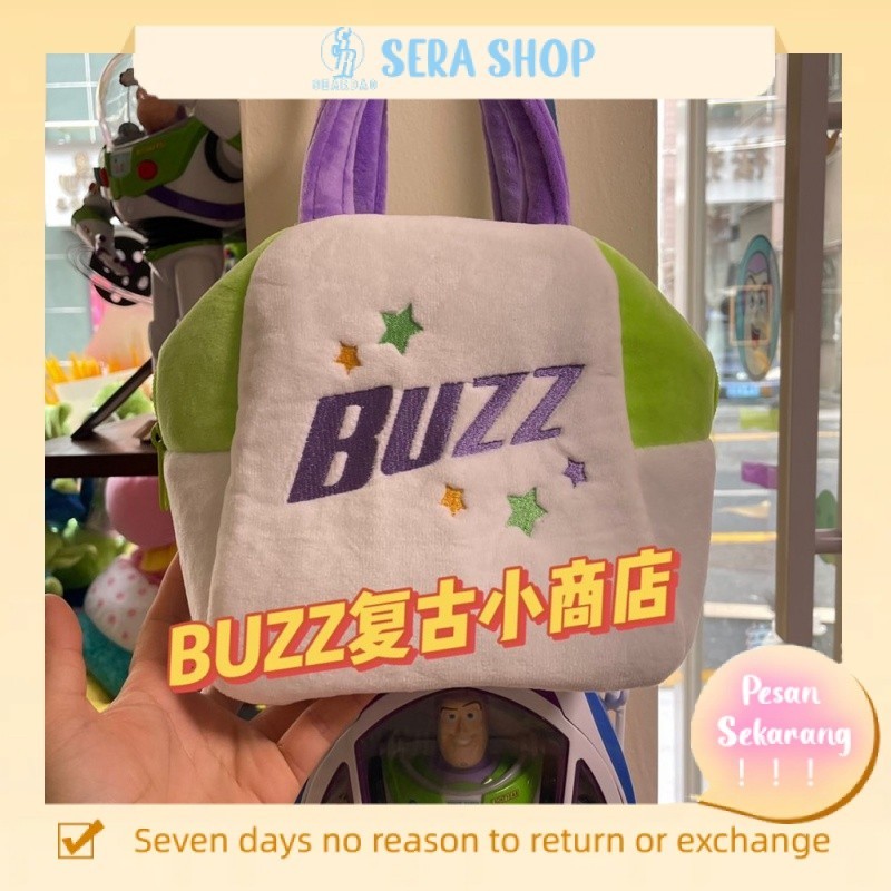 

❍✱Toy Story Buzz Lightyear Tas Tas Tangan Mewah Bordir Lucu Kartun Tas Pacar