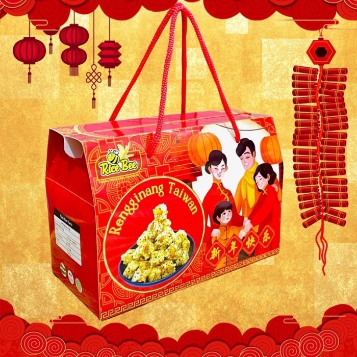 

ricebee cracker hampers Imlek / rengginang Taiwan / snack vegan