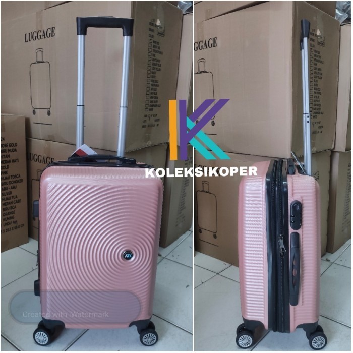 Koper Polo Fiber Abs Rose Gold Expanding Size 20 Inch Roda 4