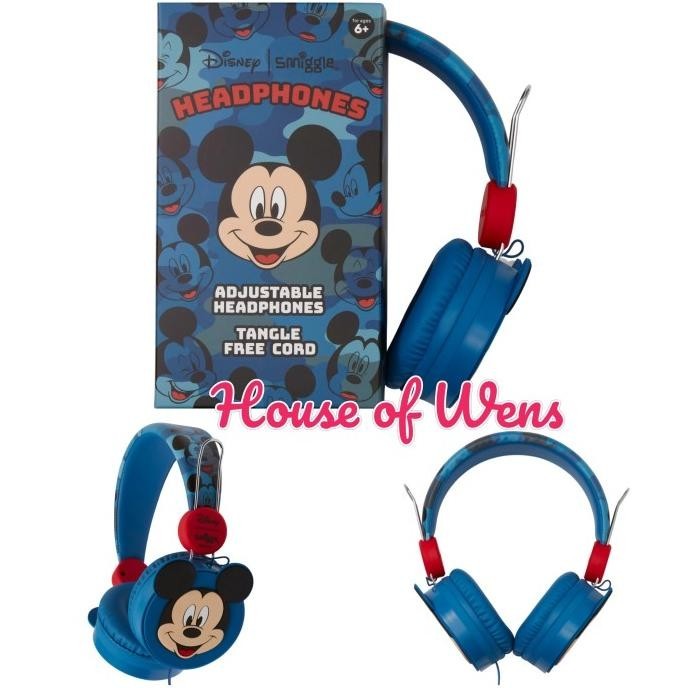 SMIGGLE MICKEY MOUSE HEADPHONES ORIGINAL - HEADPHONE SMIGGLE