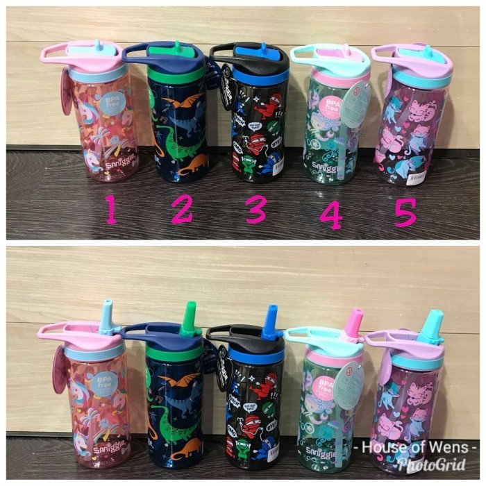 Smiggle Playful Junior Straight Bottle - Botol Smiggle