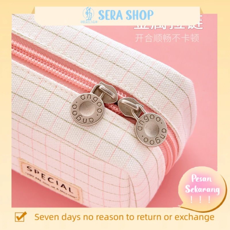 

▧Sera Jepang Net Merah Sederhana Wanita Tempat Pensil Multi Fungsi Net Merah Pasang Gadis Jantung Kotak Alat Tulis Ulang Tahun Sekolah Dasar Gaya Korea