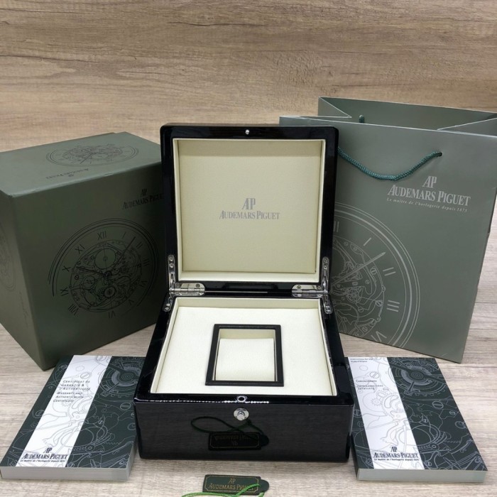 Mei Kotak Jam Tangan Audemars Piguet Original Kayu Hitam
