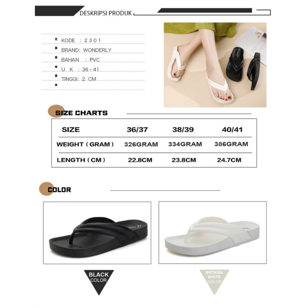 WRQ SANDAL JEPIT WANITA WONDERLY SENDAL JEPIT WANITA SANDAL JEPIT POLOS SANDAL JEPIT WEDGES SENDAL