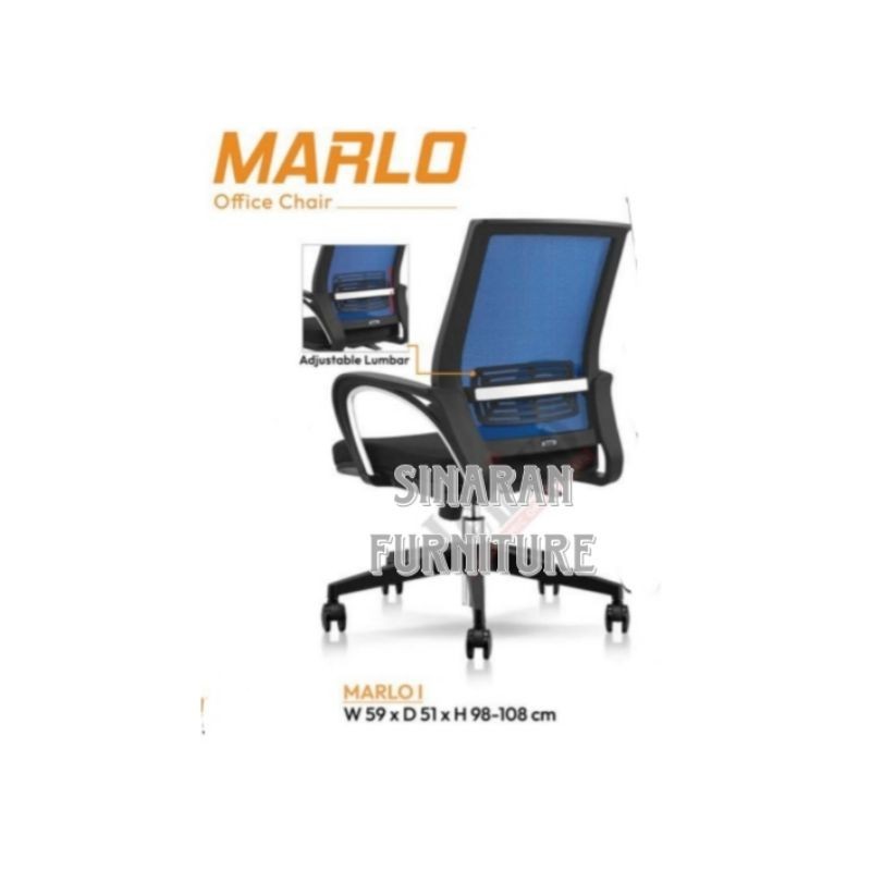 KURSI KANTOR ICHIKO MARLO KURSI KERJA KURSI STAFF SKERETARIS