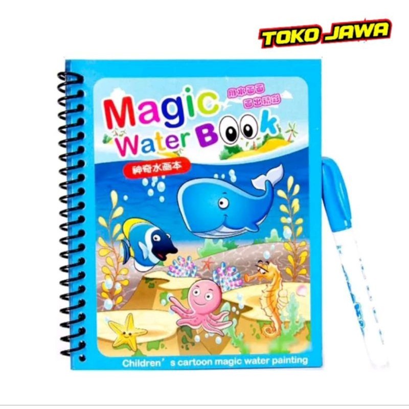 

Magic Water Book | Magic Water Pen | Buku Gambar Mewarnai | Buku Warna | Mainan Edukasi Anak