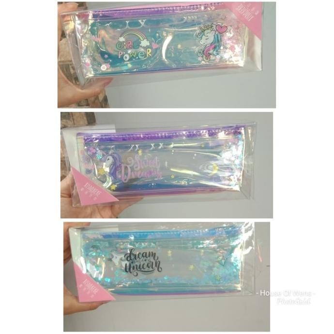 

UNICORN MERMAID SAKURA PENCIL CASE WATER - TEMPAT PENSIL UNICORN