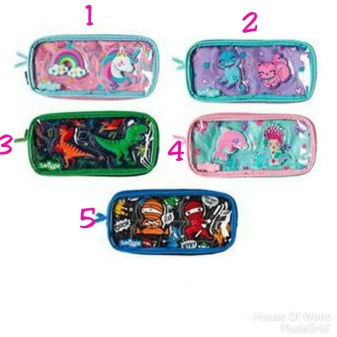 

SMIGGLE PLAYFUL SEE THRU PENCIL CASE - TEMPAT PENSIL SMIGGLE