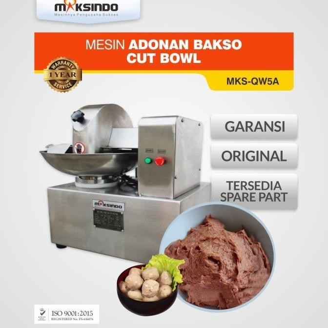 Maksindo Mesin Adonan Bakso Cut Bowl Mks-Qw5A