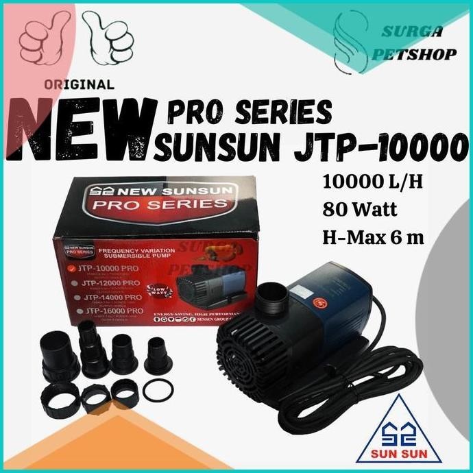 NEW SUNSUN JTP 10000 PRO POMPA AIR CELUP AKUARIUM KOLAM JTP10000 16nov