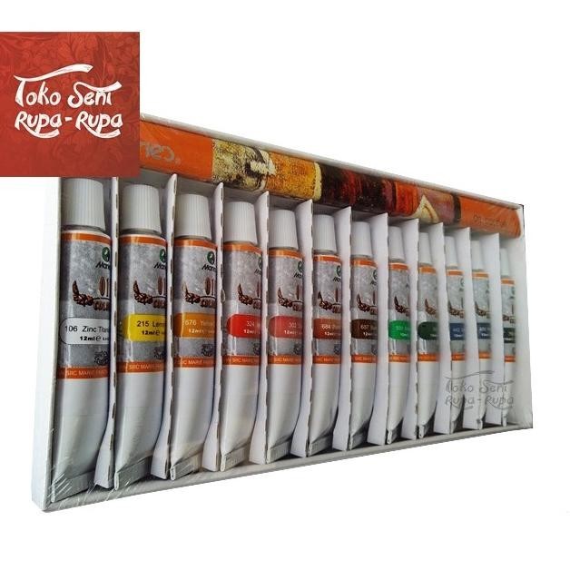 

Big Sale Cat Minyak Maries, Cat Lukis, Oil Colour Painting 12Pcs Tube ~