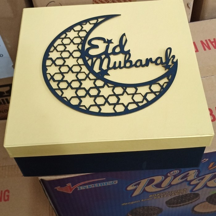 Box Kue Kering 4 Toples 250gr/Box Lebaran Magnet Rumbai