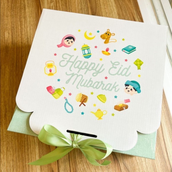 Dus Packaging Parcel Idul Fitri Lebaran Box Cake Kotak Puding 25x25x12