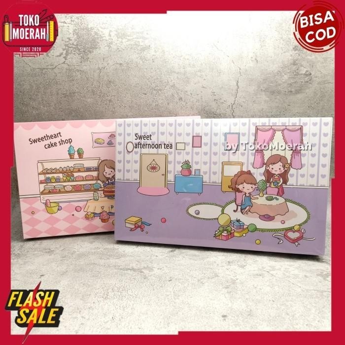 

Paket Jurnal 7 In 1 Sweetheart Cake Shop Kado Alat Tulis Sweet Heart