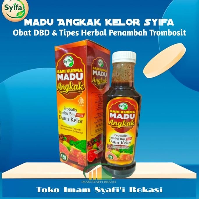 Sari Kurma Madu Angkak Syifa Dbd Tipes Herbal Penambah Trombosit