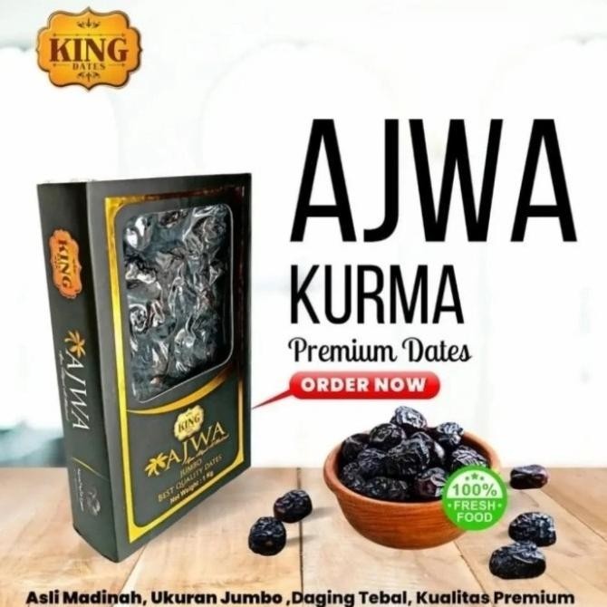 

Kurma Ajwa King Al Madina Premium Kurma Nabi Bpom 1 Kg