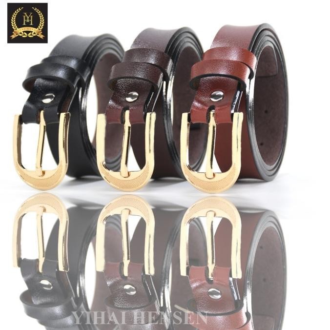 Ikat Pinggang Wanita Metal Belt Wanita Kepala Besi Ikat Pinggang