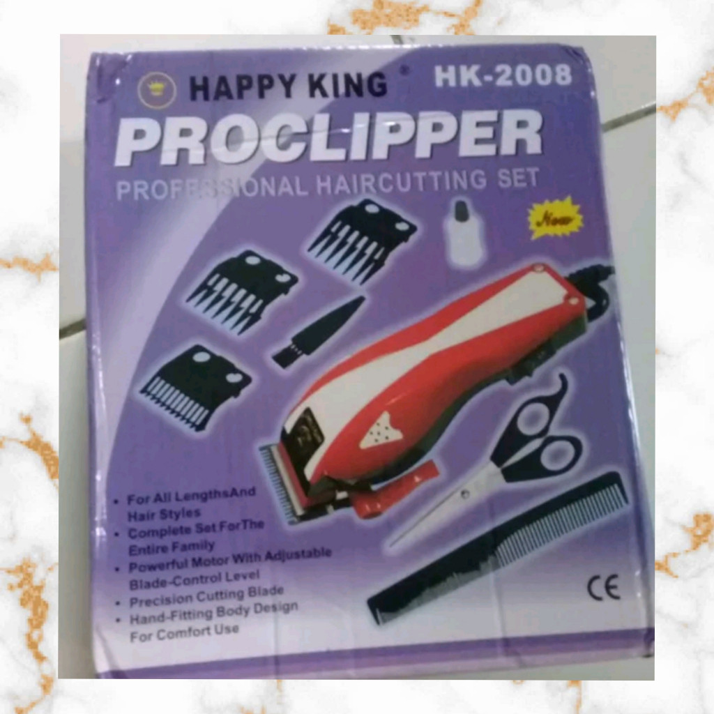 Alat cukur elektrik /mesin cukur rambut elektrik merk happy king